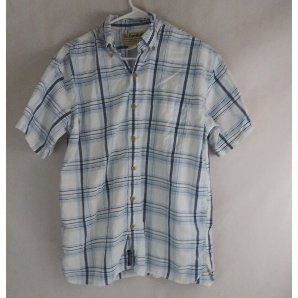 U.S. Expedition Men's Blue Casual Shirt Size Small